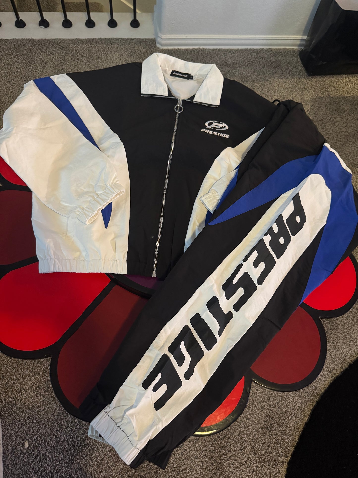 Prestige Track Suite (Blue/Blk/White)