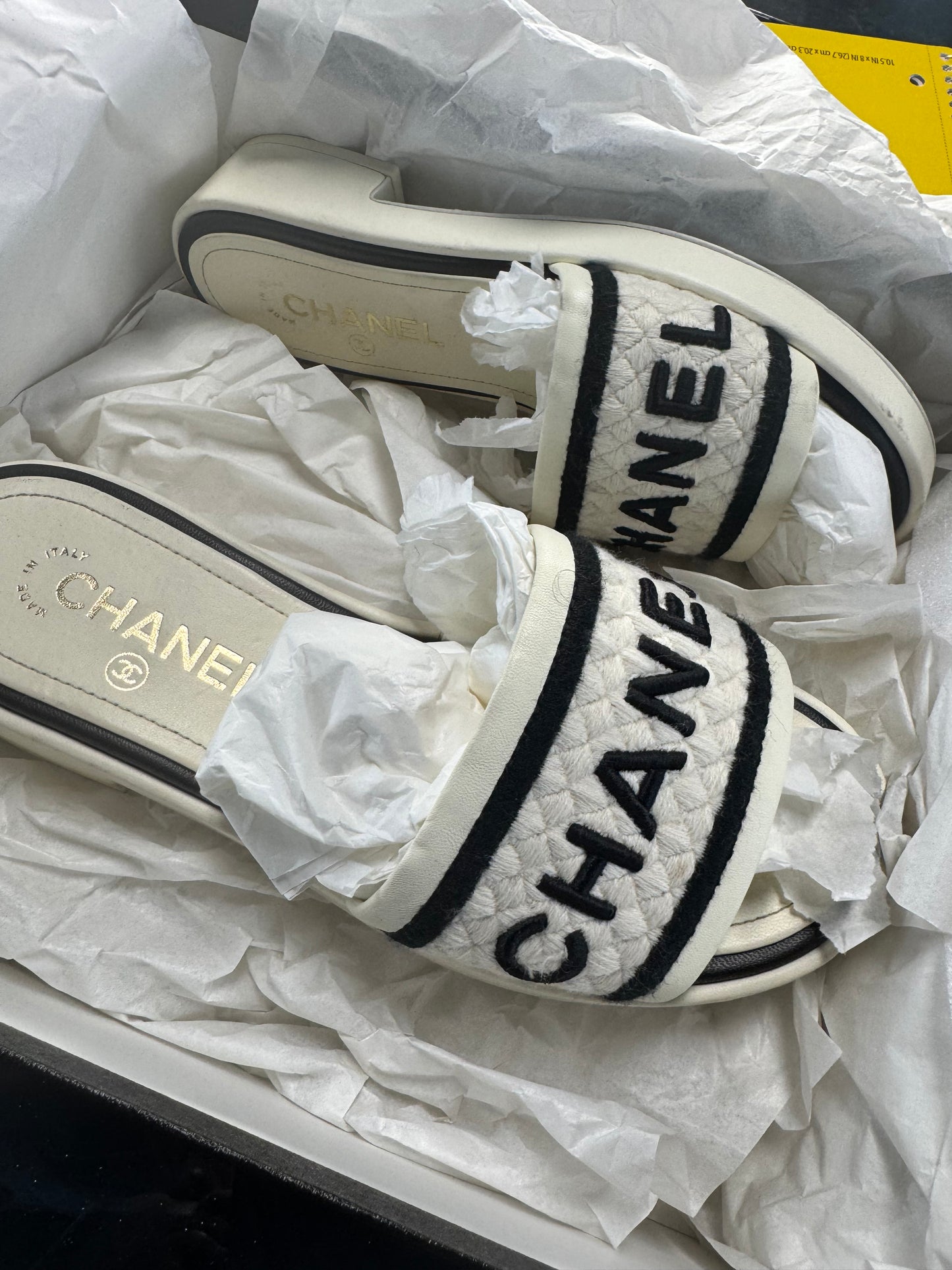 Chanel Lambskin CC Mule Sandles