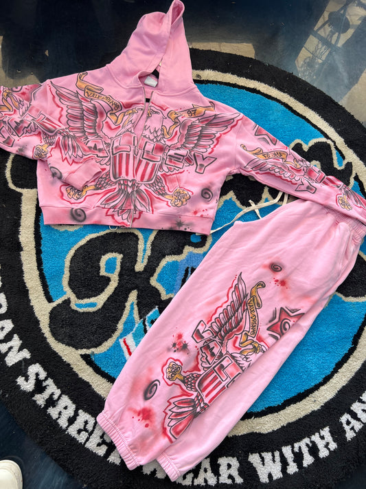Vale Jogging Suit (Pink)(Fullset)